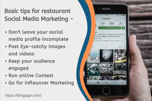 social media marketing tips for restaurants 